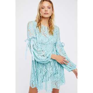 全新 Free People Ruby Crochet Lace Mini Dress FP 蕾絲 短洋裝 波希米亞