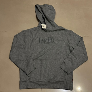 《全新》Levi’s 連帽 上衣 連帽T-shirt 灰色 尺寸S 384790149