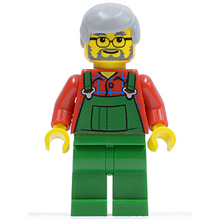 玩樂趣 LEGO樂高 10199 冬季系列 農夫 二手人偶 twn055