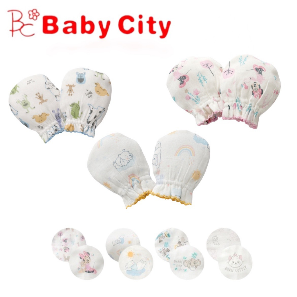 【Baby City娃娃城】迪士尼系列 紗布手套｜亮童寶貝