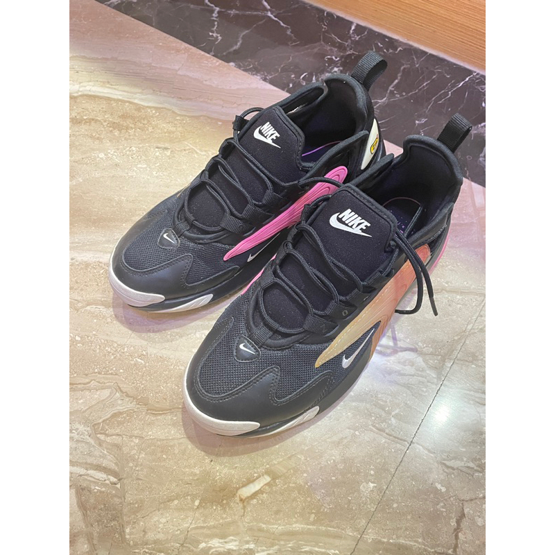Nike黑粉Zm Air女生老爹鞋（休閒鞋）適合5.5號-6號