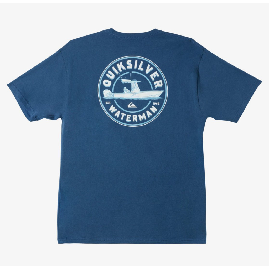 QUIKSILVER【S】寬鬆版 短袖T恤 Waterman QS Outboarder AQMZT03604