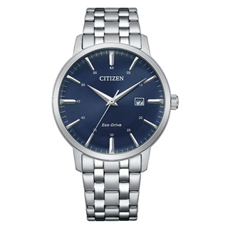 CITIZEN 星辰 光動能簡約手錶 BM7461-85L 藍面