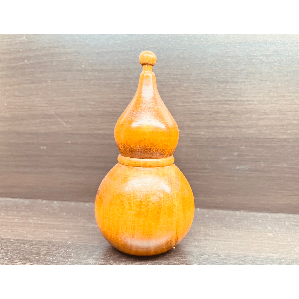 日本帶回 天然木製葫蘆型 調味品容器 調味料罐 天然木 手作