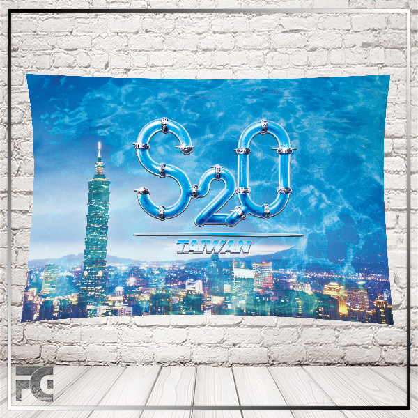 FG派對人►百大應援旗幟掛旗-S2O feat. Taipei101 電音派對 旗幟 掛旗 ultra S2O潑水趴