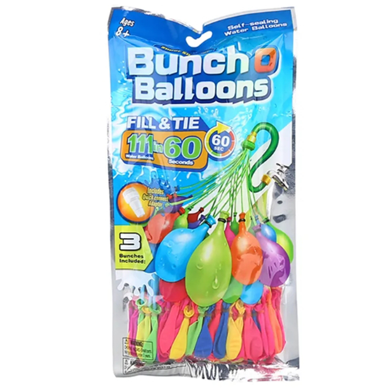 【現貨】水球 水球神器 戰鬥魔術水球 3入組 快速灌水球 111顆 灌水球 打水仗 玩具 兒童 遊戲 興雲網購旗艦店