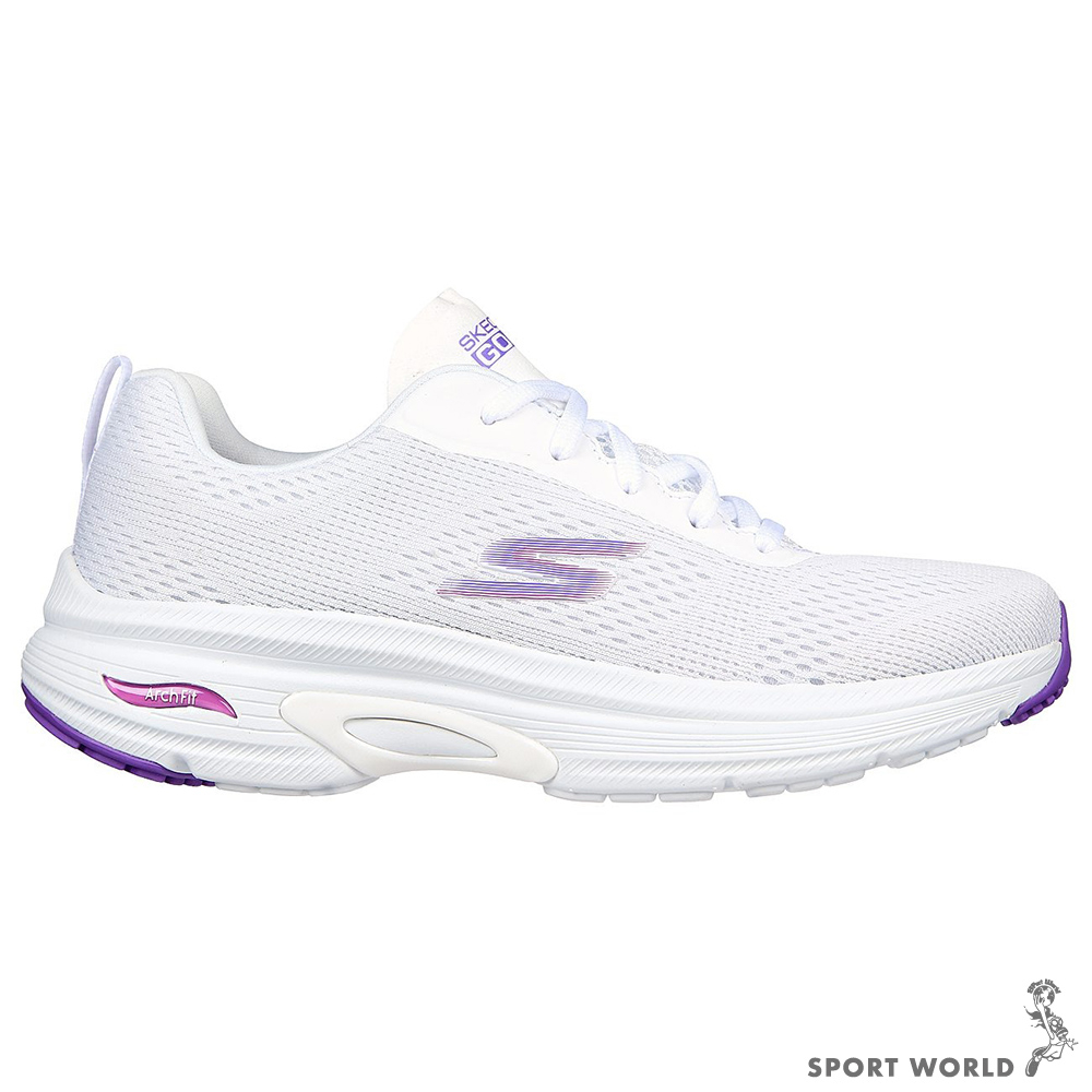 Skechers 女鞋 慢跑鞋 GO RUN ARCH FIT 緩震 足弓支撐 白【運動世界】128953WPR