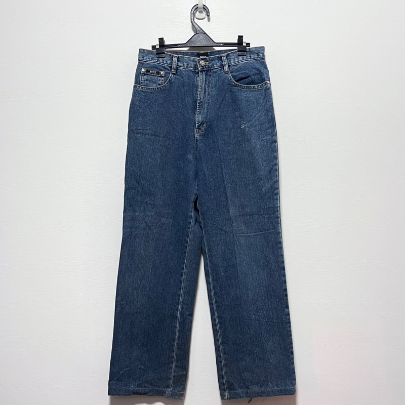 HUGO BOSS Vintage Jeans 經典黑標 義大利製 直筒牛仔褲 單寧長褲 古著 復古 早期 老品