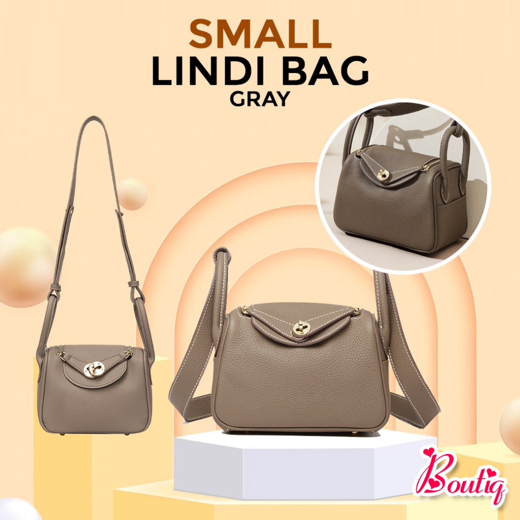 【BoutiQ】SMALL LINDI BAG 包包 灰包 女生包 TAS WANITA SELEMPANG KOREA