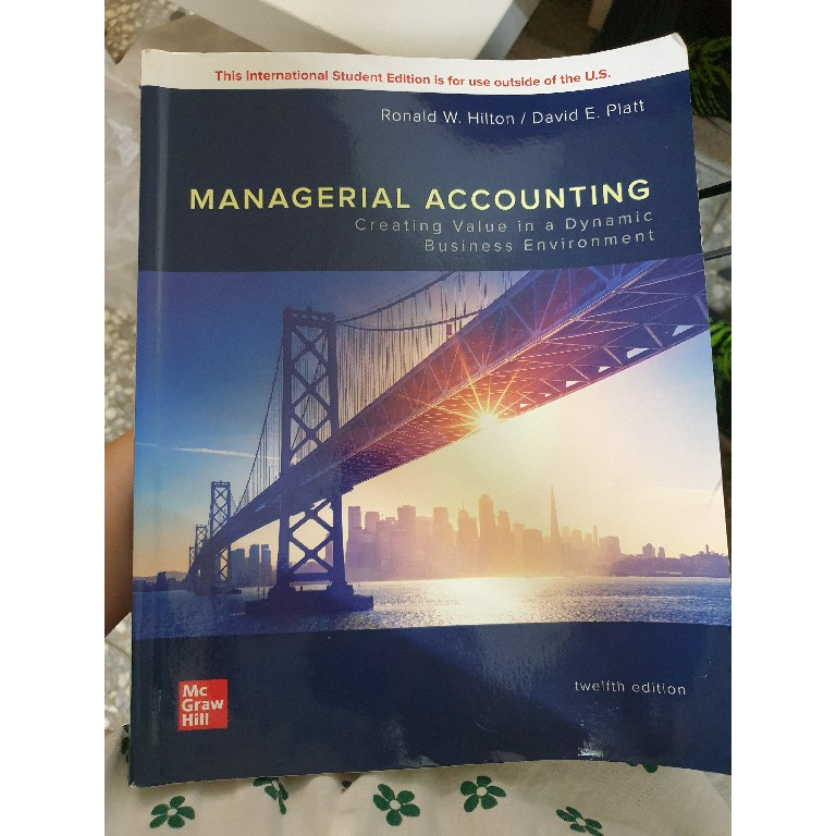 [快速出貨] Managerial Accounting 12/E Ronald Hilton  Hill