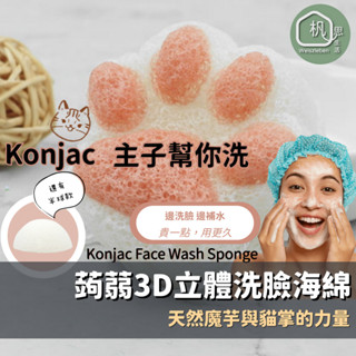 🌴現貨在臺 杋思🌴蒟蒻3D立體洗臉海綿 蒟蒻海綿 蒟蒻洗臉海綿 魔芋洗臉 魔芋海綿 溫和去角質 貓掌 美顏洗臉