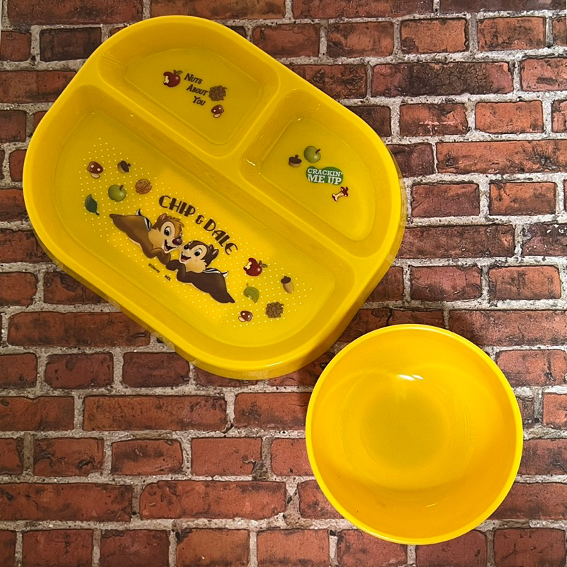 ♜現貨♖ 日本 大創 迪士尼 麥坤 奇奇蒂蒂 餐具 碗 塑膠碗 兒童碗 學習碗 兒童餐具 盤子 塑膠盤 餐盤