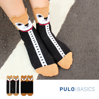 PULO-晚宴松鼠短襪 造型襪 少女襪 短襪 百搭 純棉襪 透氣 動物襪 造型襪