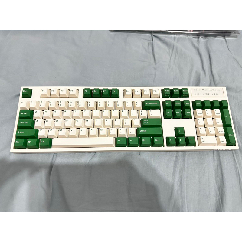 Leopold FC900RBT 茶軸 白綠 二手 機械鍵盤 電競鍵盤