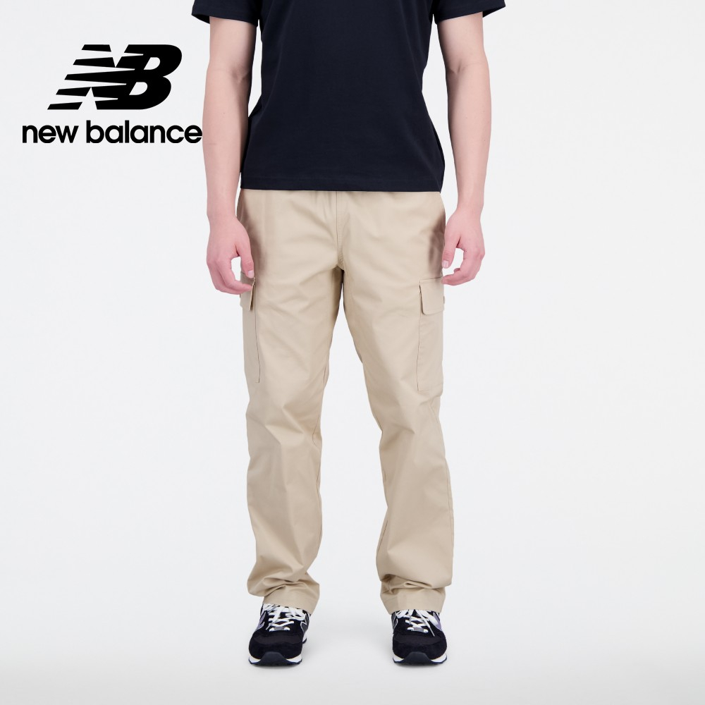 【New Balance】 NB 大口袋鬆緊工裝長褲_男性_卡其色_MP31526INC