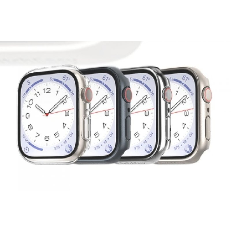 ♕Hybrid 9H APPLE WATCH 41mm\45mm鋼化玻璃雙料保護殼♕