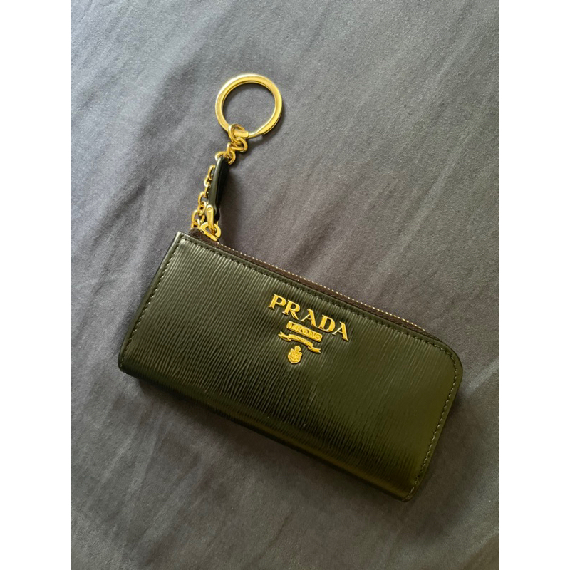 PRADA L型拉鍊零錢包