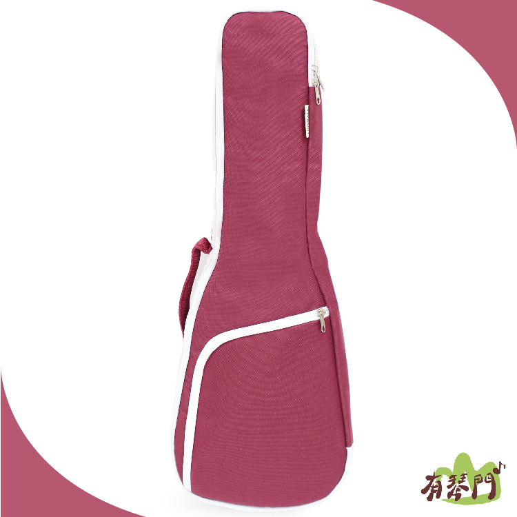 【有琴門樂器】烏克麗麗琴袋 琴袋 揹袋 烏克麗麗背袋 10mm厚 手提/後背二用 烏克麗麗袋 21吋 23吋 26吋 紅