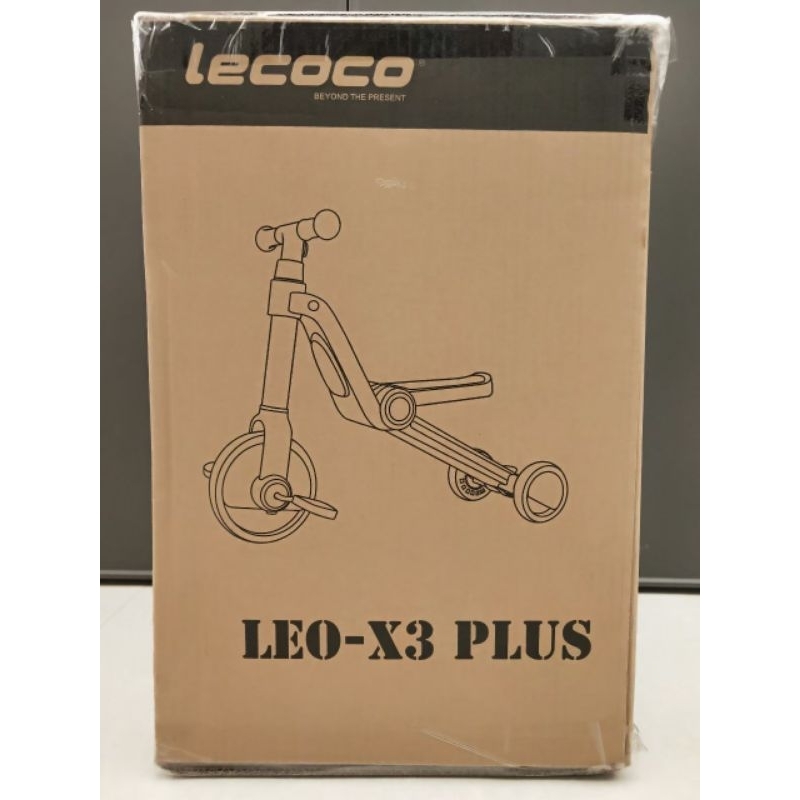 🌟免運，全新【義大利Lecoco】LEO-X3 PLUS 多功能兒童車-紅色