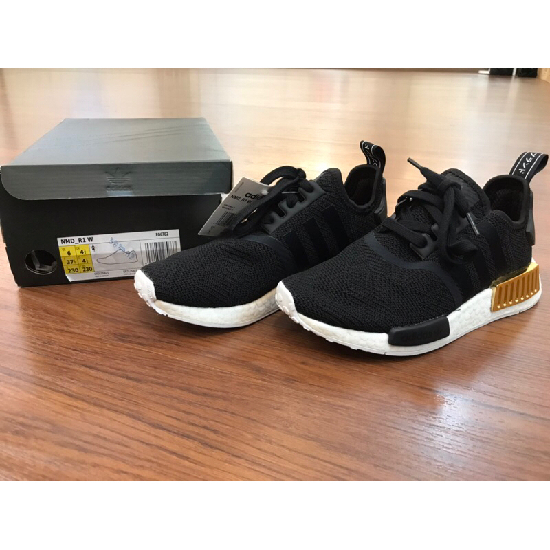 adidas Originals NMD R1黑金款 女鞋23號