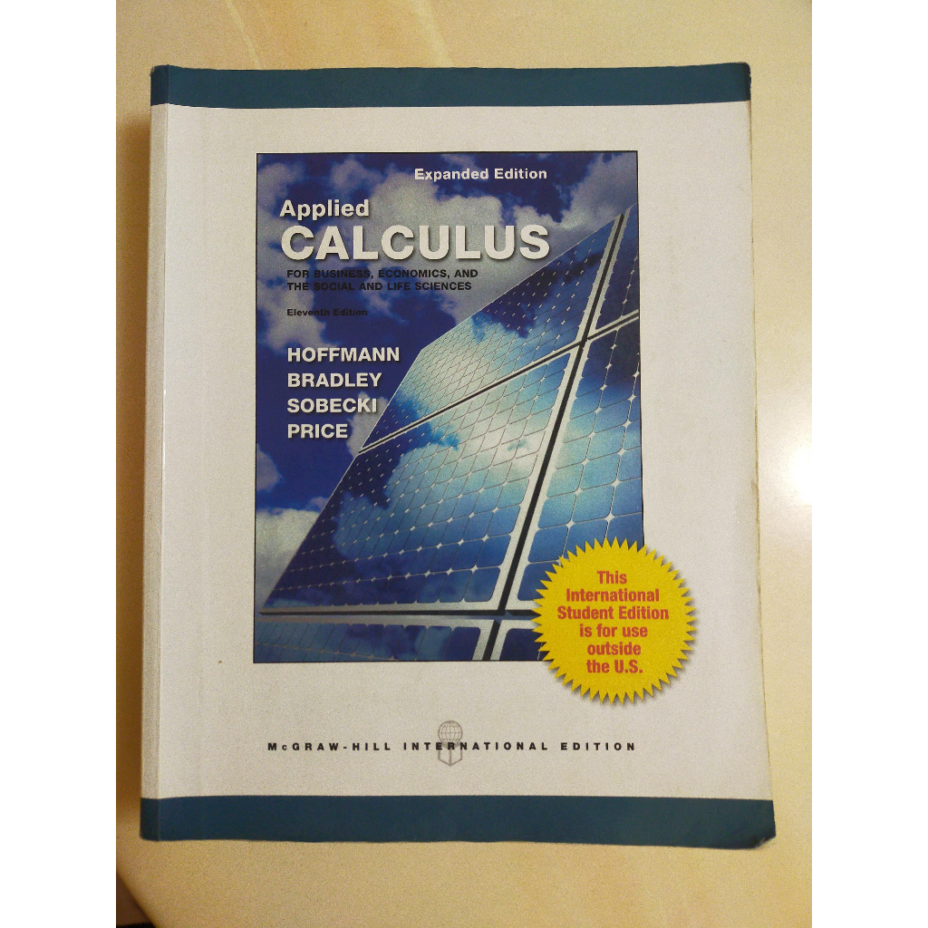 【二手】Applied Calculus for Business 第11版 (11/e 9780071317849)