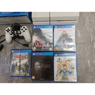 (保固30天)Sony ps4主機 CUH-1107A型冰河白500G+2手把+5遊戲【0124】中古全新收購寄賣專門店