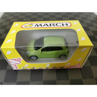 NISSAN 原廠 MARCH 青蘋果綠1:43模型車