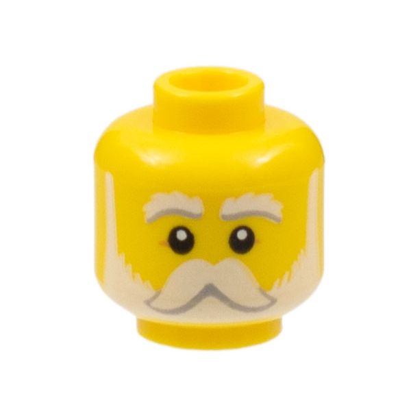 【小荳樂高】LEGO 第23代人偶包 10號 黃色 老船長 人頭 人偶頭 (71034)