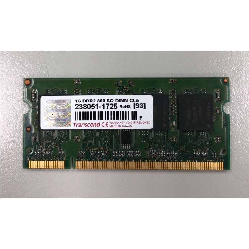 Transcend 1G DDR2 800 SO-DIMM CL5