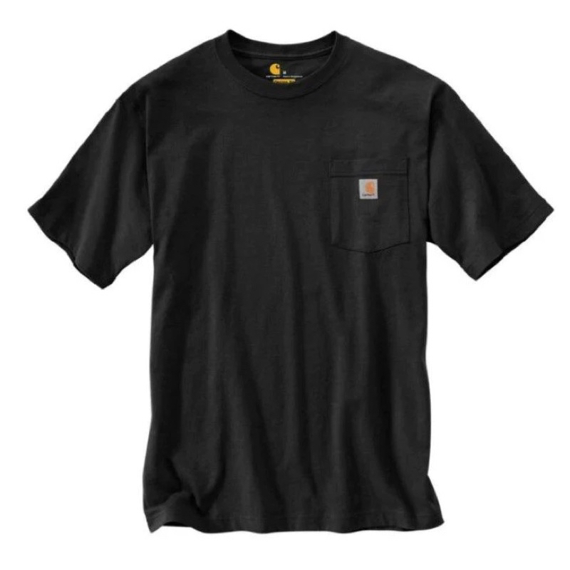 Carhartt K87 Logo Pocket Tee 黑色 黑底 口袋 素Tee 短T