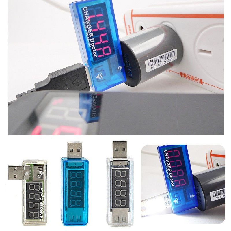 台灣現貨 USB充電電流 /電壓檢測儀 檢測器USB電流 /電壓測試儀 移動電源測試儀