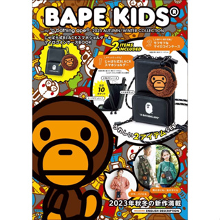 BAPE KIDS® by *a bathing ape® 2023 AUTUMN/WINTER COLLECTION じゃばら式BLACKスマホショルダー&マイロコインケースBOOK eslite誠品