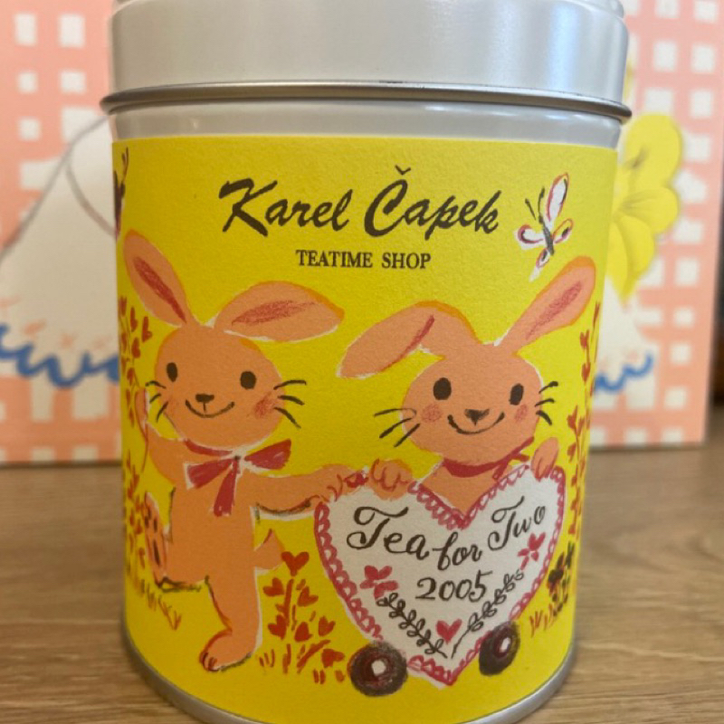 【 山田詩子 空茶罐 】甜蜜的家 x 兔子 Karel capek 茶罐 茶葉罐 小物盒 空罐 鐵盒 儲物罐