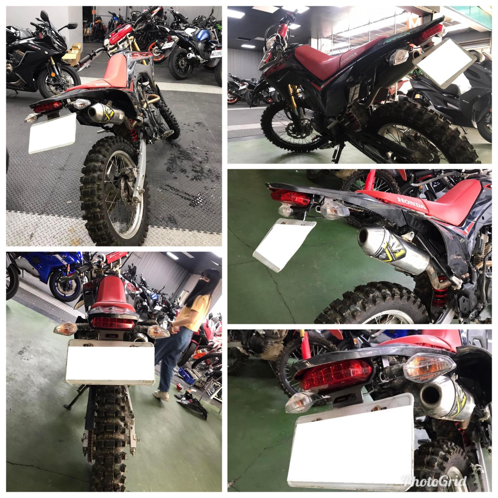 【KIRI】 鬍鬚牌 Honda CRF150L 固定式 後牌架 短牌架 短牌 翹牌