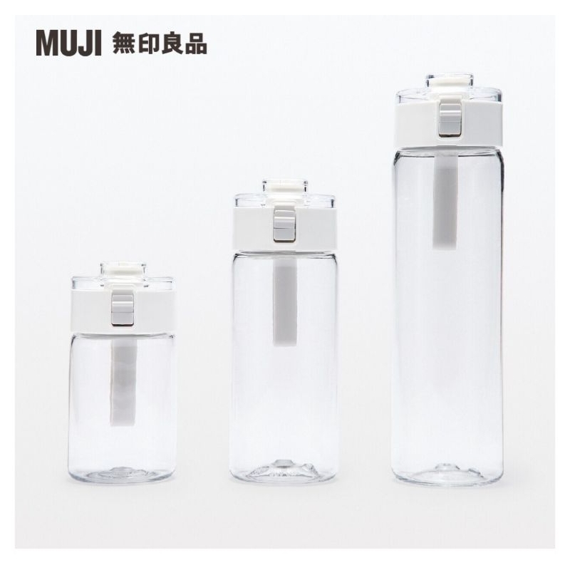 MUJI 無印良品 攜帶式透明水壺 350ml/500ml/800ml