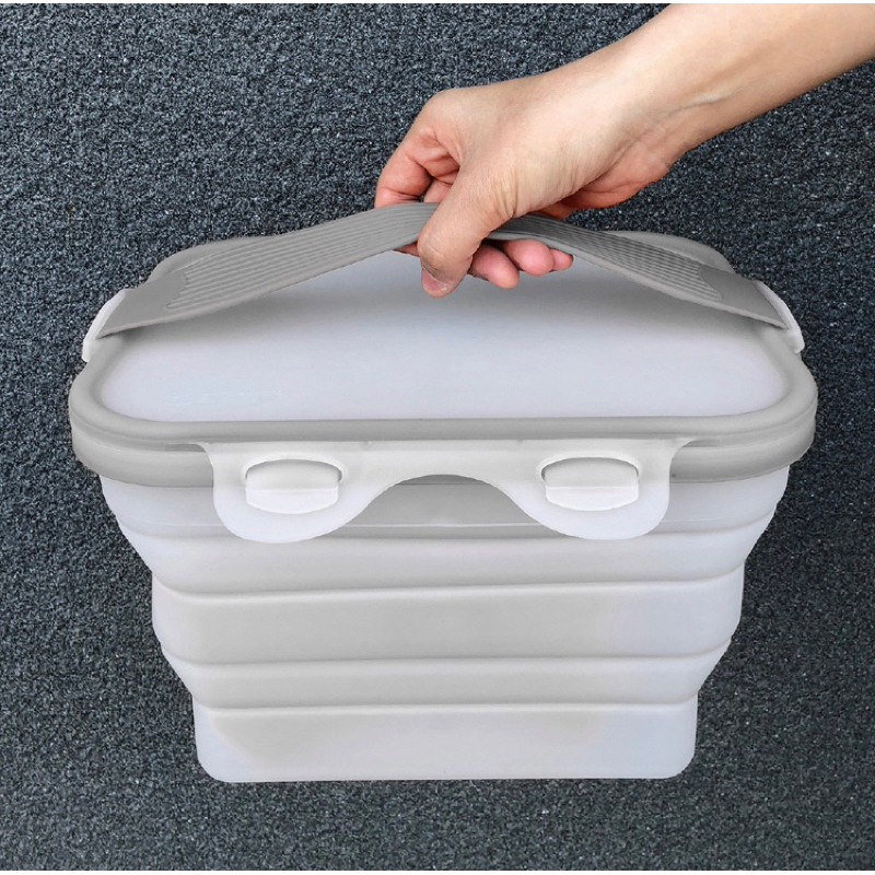 【↘ RLC優食盒(灰) 】6L大容量/台灣製造/100%食品級矽膠材料/保鮮盒/環保盒/食物盒/摺疊式/矽寶巧力杯