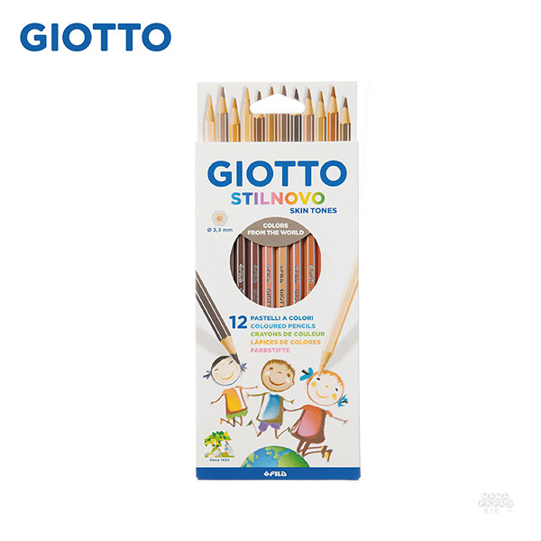 【義大利 GIOTTO】STILNOVO 膚色彩色鉛筆(12色)