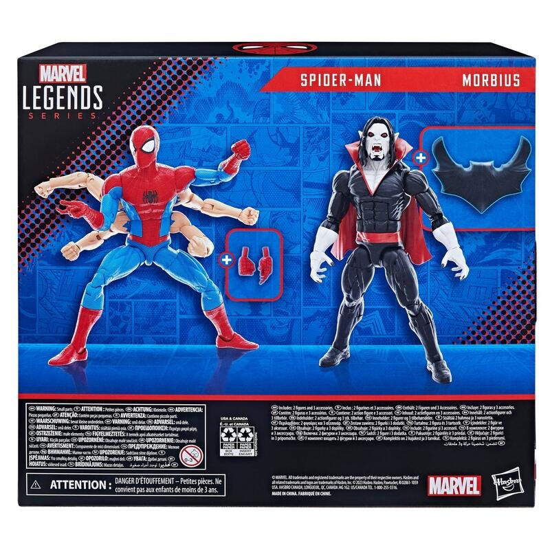 全新現貨 Marvel Legends 漫威 6吋 60週年 漫畫版 六手蜘蛛人 魔比斯 Morbius 雙人包 可動
