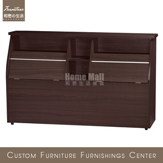 HOME MALL和懋傢俱 甜甜雙人5尺床頭箱(胡桃色) $3150起 23E**