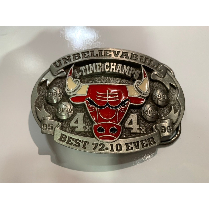 NBA 芝加哥公牛隊 1996年總冠軍 紀念皮帶扣