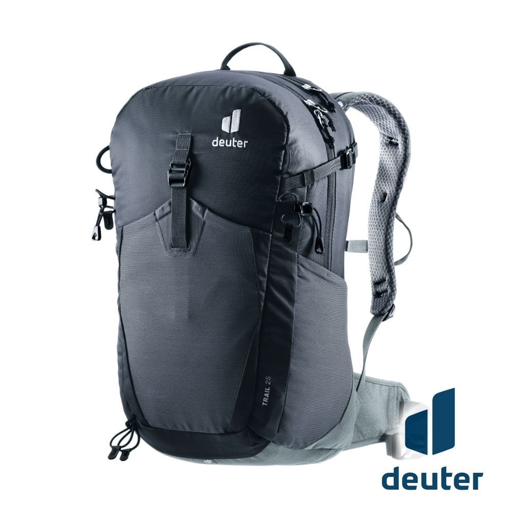 【德國 deuter】TRAIL輕量拔熱透氣背包25L『黑』3440523 戶外 登山 健行 露營 旅行 休閒 背包 後