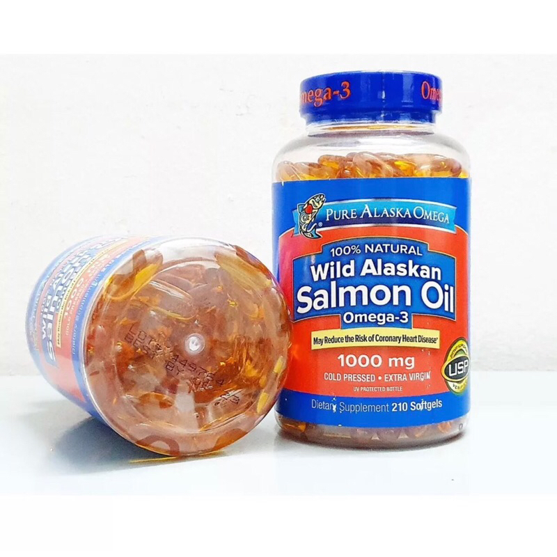 美國代購Pure Alaska Omega 野生鮭魚油210粒omega-3正品