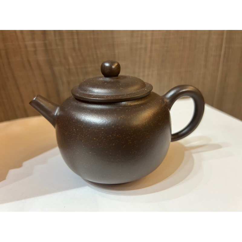 古董收藏-老黑鐵砂茶壺