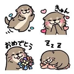 Line日本🇯🇵表情貼∣Little otter "Kawauso-san" Speech Emoji