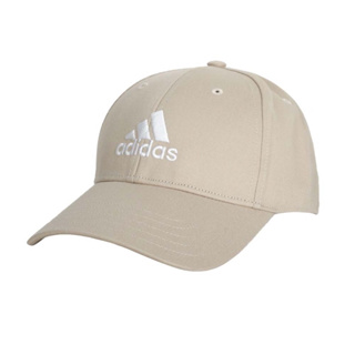 ADIDAS 運動帽-防曬 遮陽 運動 帽子 純棉 愛迪達 II3515 奶茶白