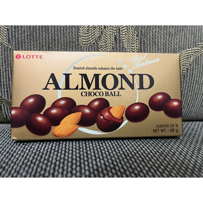 LOTTE 韓國樂天杏仁可可球 46g  ALMOND CHOCO BALL