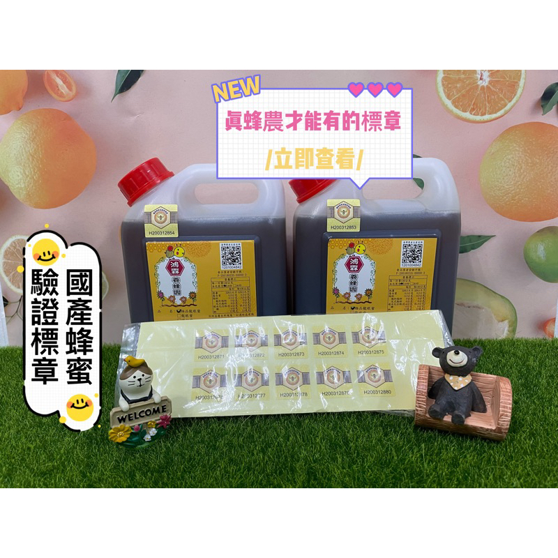 🐝雲林鴻霖養蜂園🐝 在地小農 2023年極品龍眼蜂蜜 3斤 5斤塑膠桶