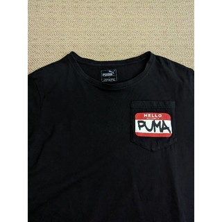 德國 PUMA 黑色短袖口袋T shirt 棉質T shirt