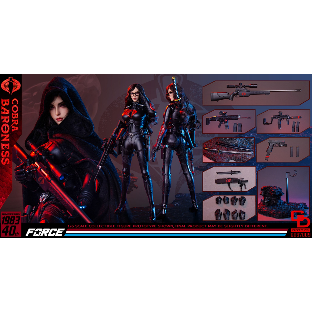 GDTOYS BARONESS 眼鏡蛇男爵夫人1/6スケールタイプホットトイ GDTOYS BARONESS 眼鏡蛇男爵夫人1/6スケールタイプホットトイ