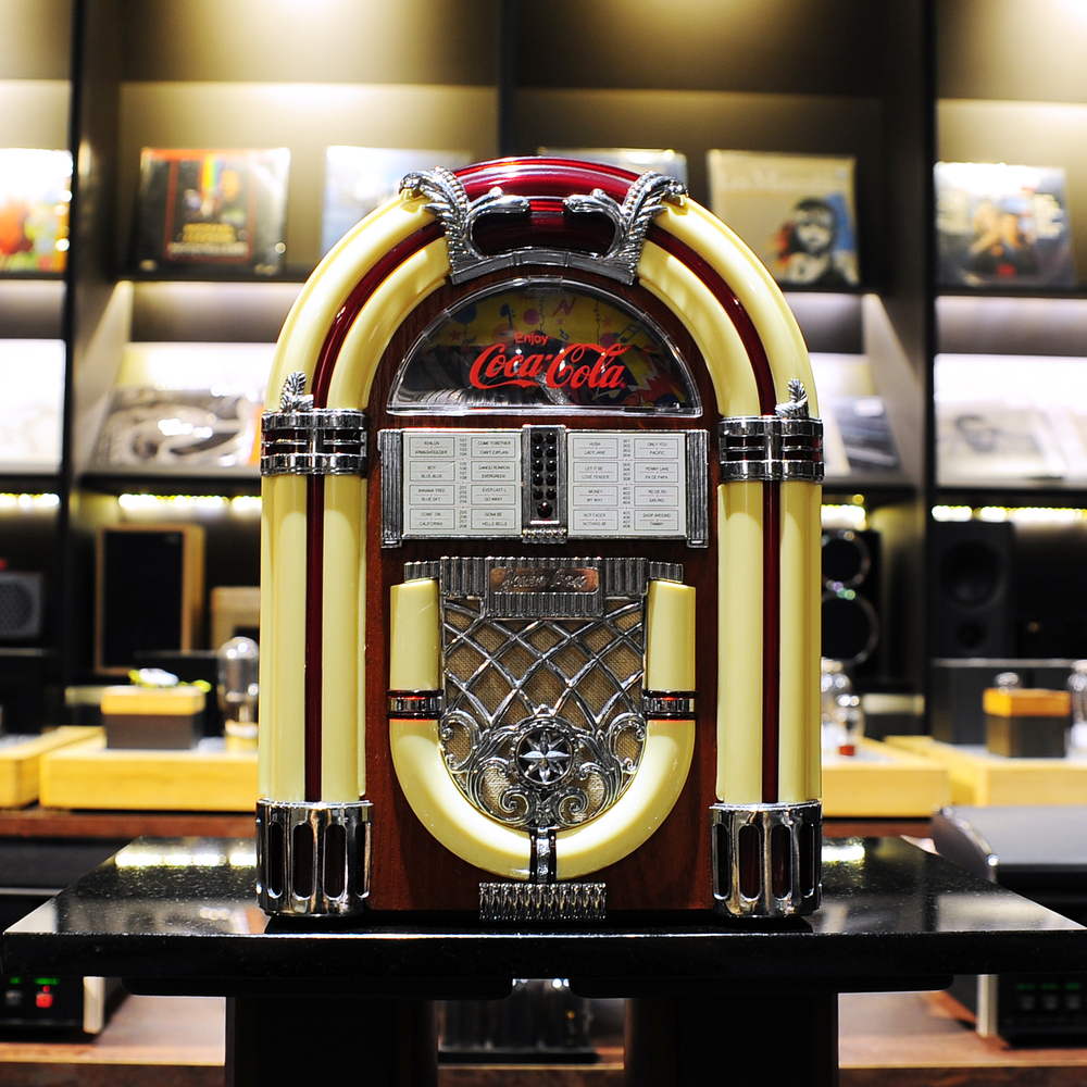 二手 Juke Box-1 復古放音機 可口可樂 Coca Cola 收音機 卡帶播放器 錄音帶